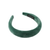 Retro green hair band, Korean wide-brimmed wool hair band, sweet and girlish, versatile, high top sponge headband Item Picture